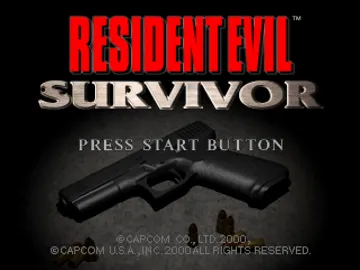 Resident Evil - Survivor (US) screen shot title